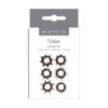 Me You Us Tickler Set Textured Ring - Smoke, One Size