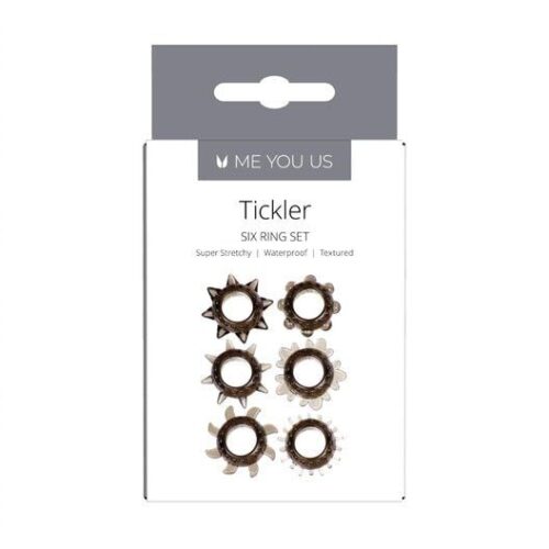 Me You Us Tickler Set Textured Ring - Smoke, One Size