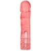 Doc Johnson Vac U Lock Crystal Jellie Dong Dildo – Pink, 8in