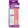 Doc Johnson Vac U Lock Crystal Jellie Dong Dildo - Pink, 8in