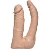 Doc Johnson Vac U Lock Double Penetrator Dildo Naturals – White, 6inch