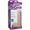 Doc Johnson Vac U Lock Realistic Cock - White, 6inch