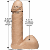 Doc Johnson Vac U Lock Realistic Cock Dildo with measurements