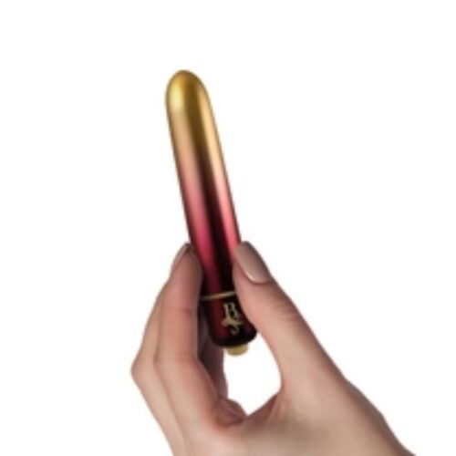 Rocks Off Debutante Bullet Vibrator - Gold Red