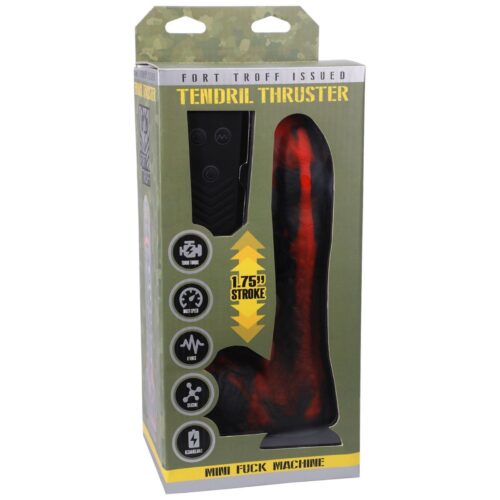 Fort Troff Tendril Thruster Mini Fuck Machine Dildo Silicone, 8.5inch