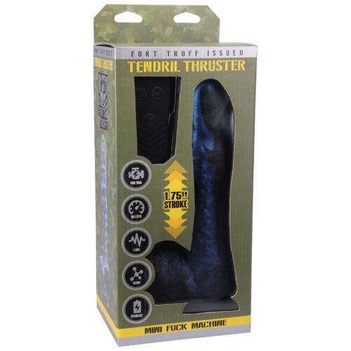 Fort Troff Tendril Thruster Mini Fuck Machine Dildo Silicone, 8.5inch