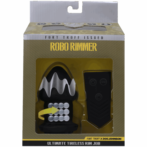 Experience ultimate pleasure with the Robo Rimmer vibrating butt plug. Robo Rimmer vibrating butt plug in packaging