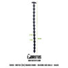 Brutus Beaded Chain Silicone Ass Balls Anal Beads - Black