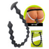 Brutus Beaded Chain Silicone Ass Balls Anal Beads - Black