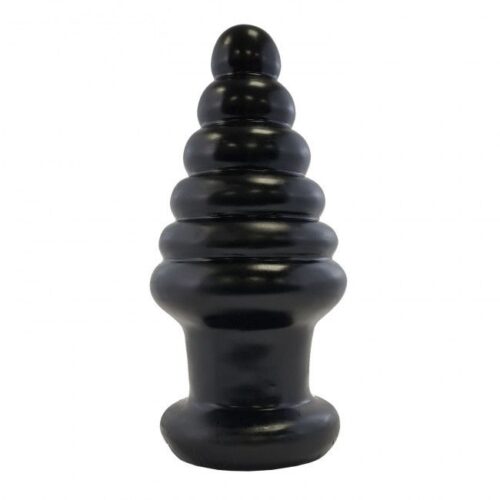 Black spiral-shaped object with a smooth finish