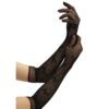 Black fishnet gloves with a stylish pattern