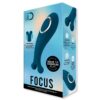 Bodywand I.D. Focus Vibrating Body Massager in blue, showcasing dual tips and packaging