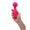 Bright pink Bodywand Lollies Lolli Wand Massager Vibrator held in hand