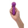 Purple Bodywand Lollies Mini Lolli Wand Massager Vibrator held in a hand