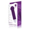 Bodywand Neon Mini Vibe Pocket Wand Vibrator, purple with a bulbous tip