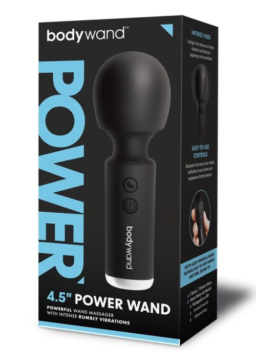 Bodywand Power Wand Vibrator - Black with easy-to-use controls