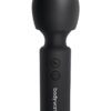 Bodywand Power Wand Vibrator in black, features a rounded head and control buttons