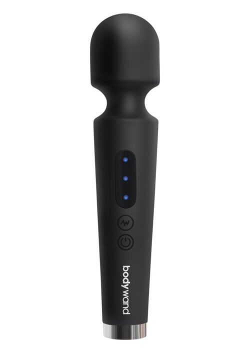 Bodywand Power Wand Vibrator in black, featuring buttons and lights