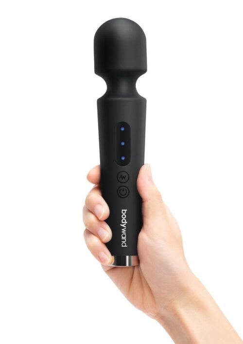 Bodywand Power Wand Vibrator in black, held in a hand
