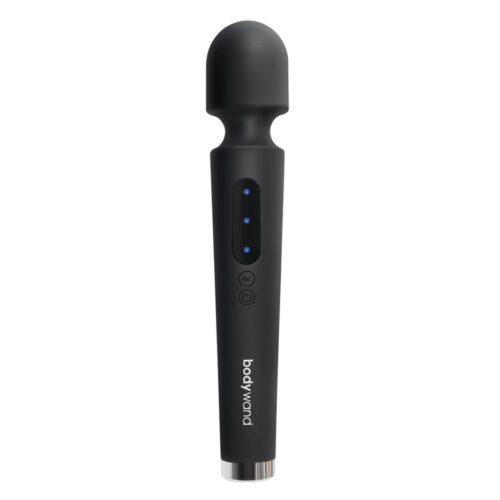 Bodywand Power Wand Vibrator in black, featuring control buttons