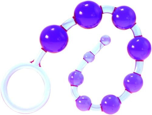 Me You Us Dragonz Tail Anal Beads – Violet, One Size