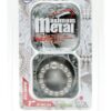 2R3261Jpg Nanma Maximum Metal 100% Silicone Beaded Cock Ring - Silver, One Size