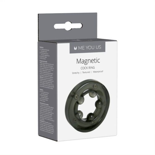 Me You Us Magnetic Cock Ring - Black, One Size