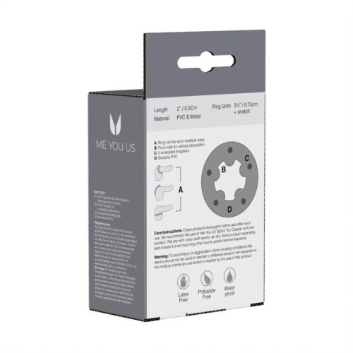 Me You Us Magnetic Cock Ring - Black, One Size
