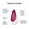 Satisfyer Spot On 3 Lay on Vibrator - Berry