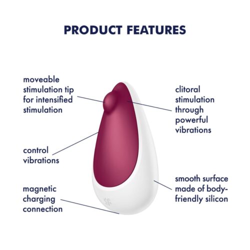 Satisfyer Spot On 3 Lay on Vibrator - Berry