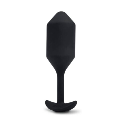 A sleek black tapered plug