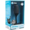b-Vibe Vibrating Snug Plug in packaging, showcasing a sleek, black silicone design