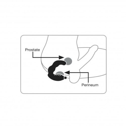 Rocks Off Bad-Boy 7 Male Prostate Massager - Black, One Size