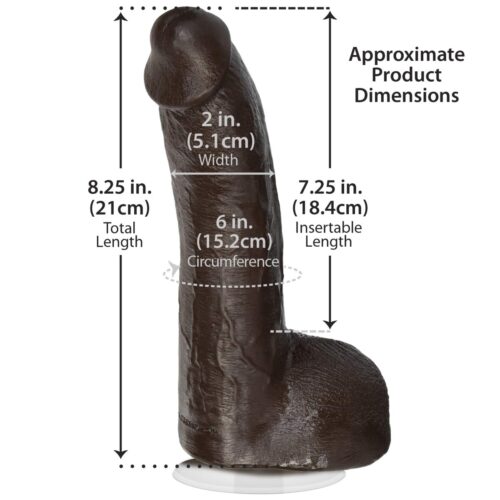 8050_01_bumjpg Signature Cocks Mr Marcus Cock And Balls With Removable Vac U Lock Suction Cup - Black, 9inch