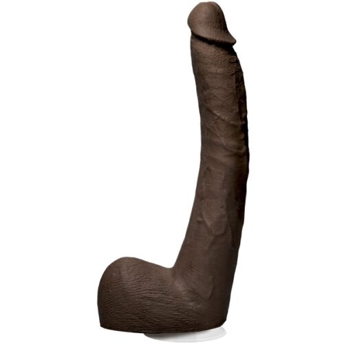 8160_11_bu_1jpg Doc Johnson Signature Cocks Isiah Maxwell Ultraskyn Cock Dildo With Removable Vac-U-Lock Suction Cup – Chocolate, 10 inch