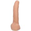 Experience pleasure with the Quinton James Ultraskyn cock dildo, designed for comfort and realism. Realistic vanilla-colored dildo with removable suction cup