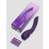 We-Vibe Wand 2 Wand Vibrator in purple, with USB charger and card in the image