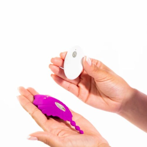 Like A Kitten Shell Yeah! Remote Controlled Wearable Panty Vibrator - Purple