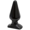 Black tapered anal plug