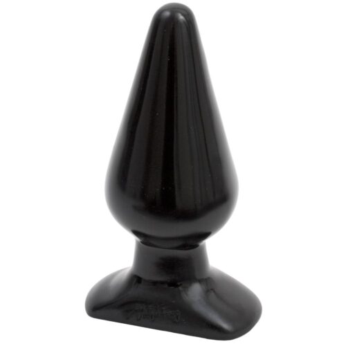 Black tapered anal plug