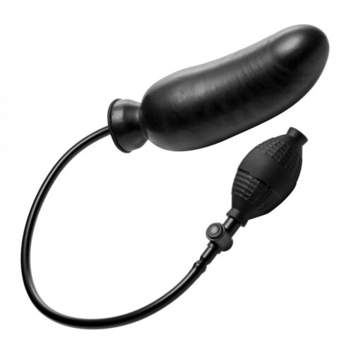Master Series Renegade Inflatable Dildo - Black, 7.5inch