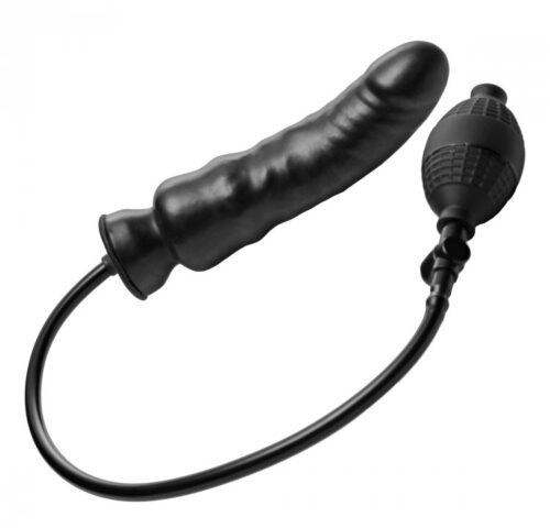 Master Series Renegade Inflatable Dildo – Black, 7.5inch