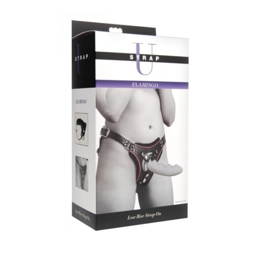 ae570-pkg_468x750jpg Strap U Flamingo Low Rise Strap On Harness - Black, Up to 43" Waist