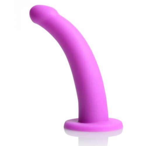 Af216-7_1Jpg Strap U Navigator Silicone G-Spot Dildo With Harness - Purple, 6Inch