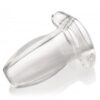 Clear silicone tapered toy