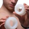 Master Series Stretch Master 2 Piece Training Silicone Ass Grommet Set - White