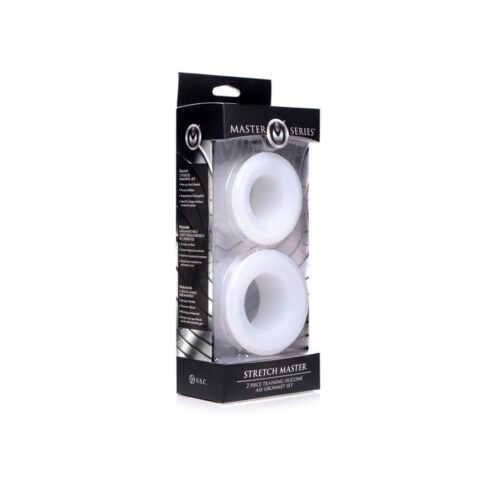 Master Series Stretch Master 2 Piece Training Silicone Ass Grommet Set - White