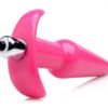 Pink vibrating anal plug with a smooth finish
