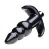 Discover intense pleasure with the Frisky Bubbling Noir Ribbed Vibrating Anal Plug. Frisky Bubbling Noir Ribbed Vibrating Anal Plug in black