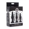 Tapered silicone anal trainer set packaging